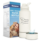 Dog + Owner Water Bottle with Detachable Dog Bowl