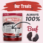 Beef Chips Dog Treats Single-Ingredient Healthy Treats for Dogs