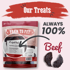 Beef Chips Dog Treats Single-Ingredient Healthy Treats for Dogs