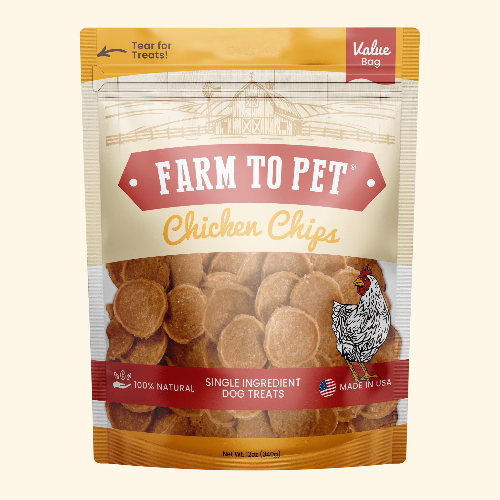 Chicken Chips for Dogs All-Natural Single-Ingredient Dog Treats