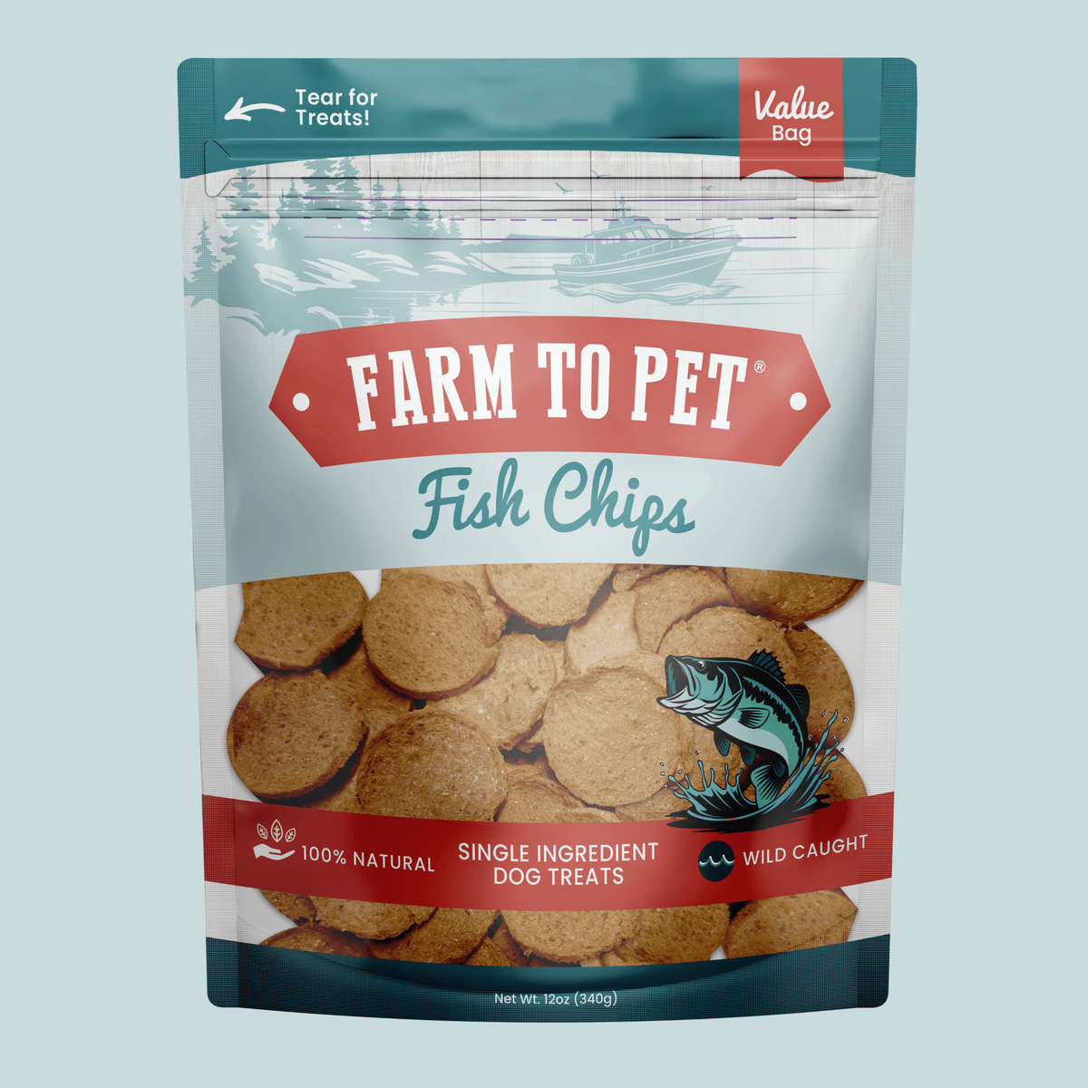 Fish Chips for Dogs Wild-Caught Fish Dog Treats